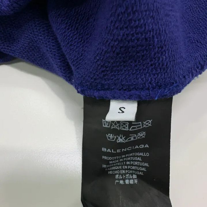 Balenciaga Balenciaga Blue Hooded Sweatshirt Size US S / EU 44-46 / 1 - 4 Thumbnail