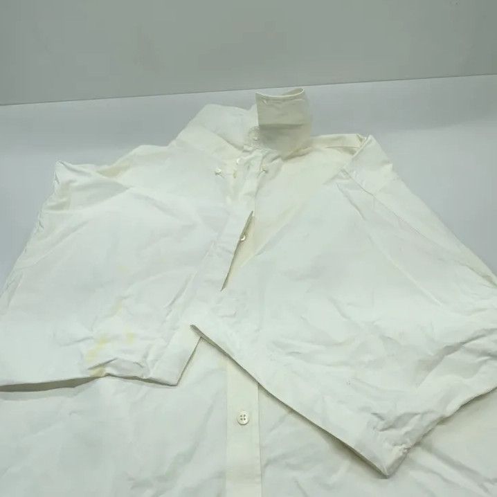 Balenciaga Balenciaga Logo White Short Sleeve Shirt Size US M / EU 48-50 / 2 - 7 Thumbnail