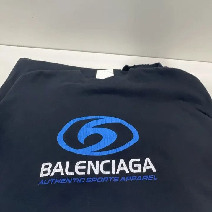 Balenciaga Balenciaga Black Logo Long Sleeve Sweatshirt Size US L / EU 52-54 / 3 - 9 Thumbnail
