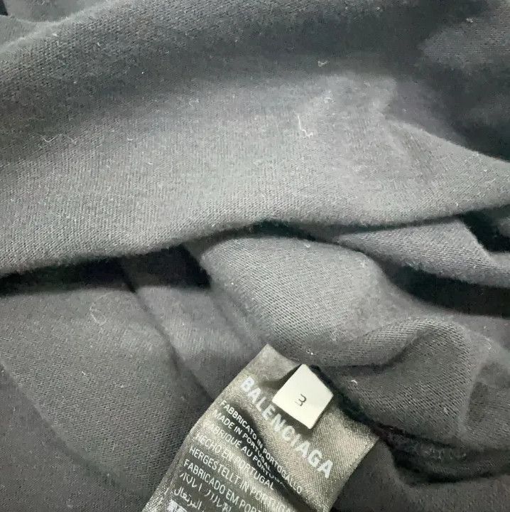 Balenciaga Balenciaga Black Logo Long Sleeve Sweatshirt Size US L / EU 52-54 / 3 - 4 Thumbnail