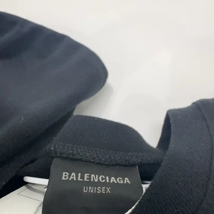 Balenciaga Balenciaga Black Logo Long Sleeve Sweatshirt Size US L / EU 52-54 / 3 - 6 Thumbnail