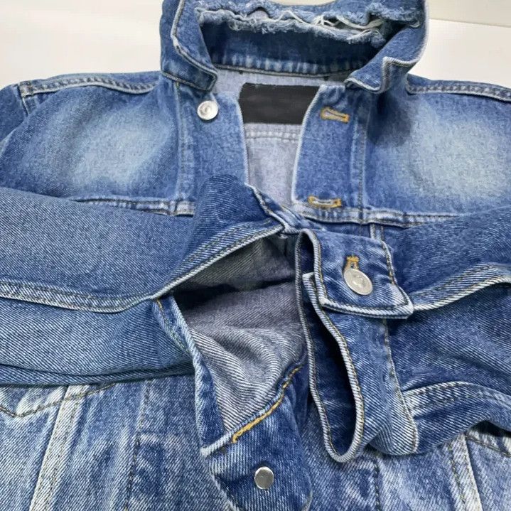 Balenciaga Balenciaga Denim Jacket with Pockets for All Genders Size US L / EU 52-54 / 3 - 13 Thumbnail