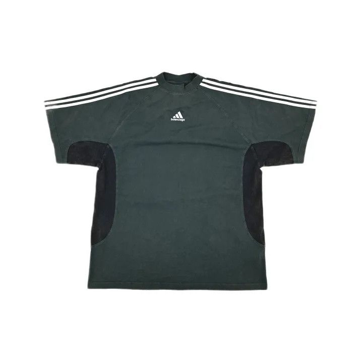 Balenciaga Balenciaga x Adidas Green Logo T-Shirt Size US M / EU 48-50 / 2 - 2 Thumbnail