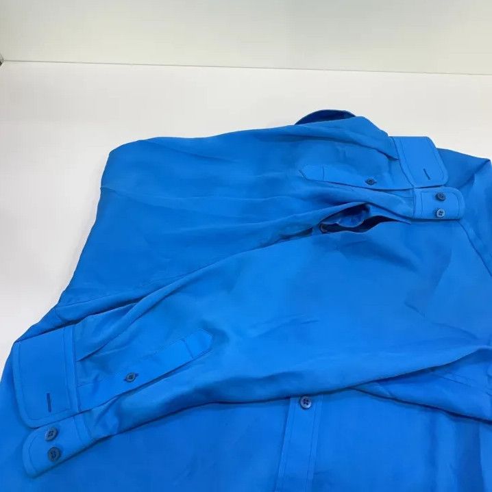 Balenciaga Balenciaga Blue Long Sleeve Shirt with Logo Size US S / EU 44-46 / 1 - 7 Thumbnail