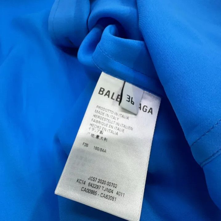 Balenciaga Balenciaga Blue Long Sleeve Shirt with Logo Size US S / EU 44-46 / 1 - 4 Thumbnail