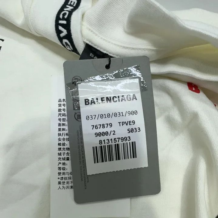 Balenciaga Balenciaga FW23 Logo Print Long Sleeve T-Shirt Size US M / EU 48-50 / 2 - 6 Thumbnail