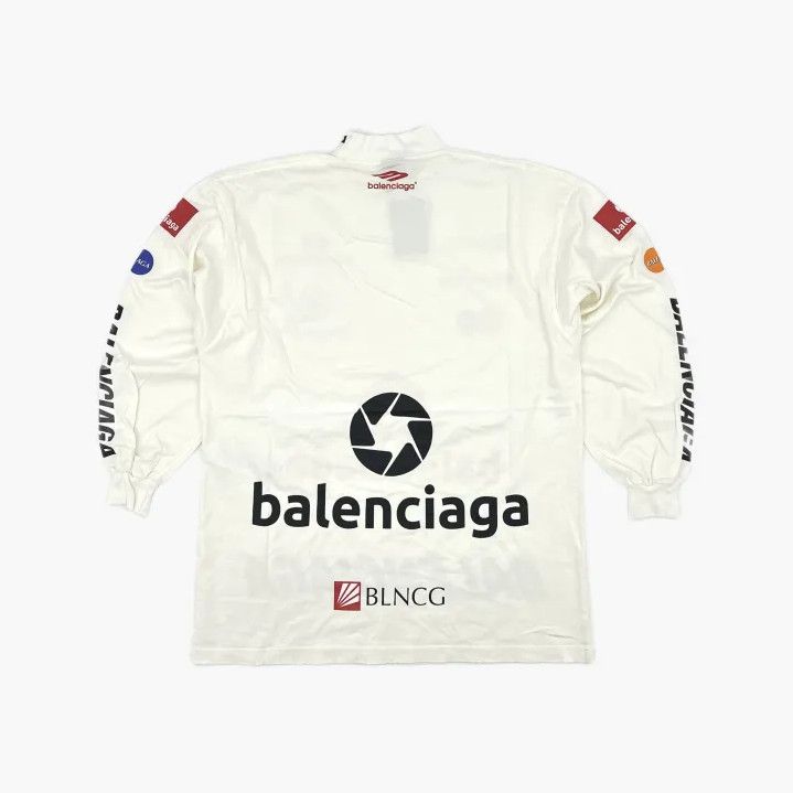 Balenciaga Balenciaga FW23 Logo Print Long Sleeve T-Shirt Size US M / EU 48-50 / 2 - 3 Thumbnail