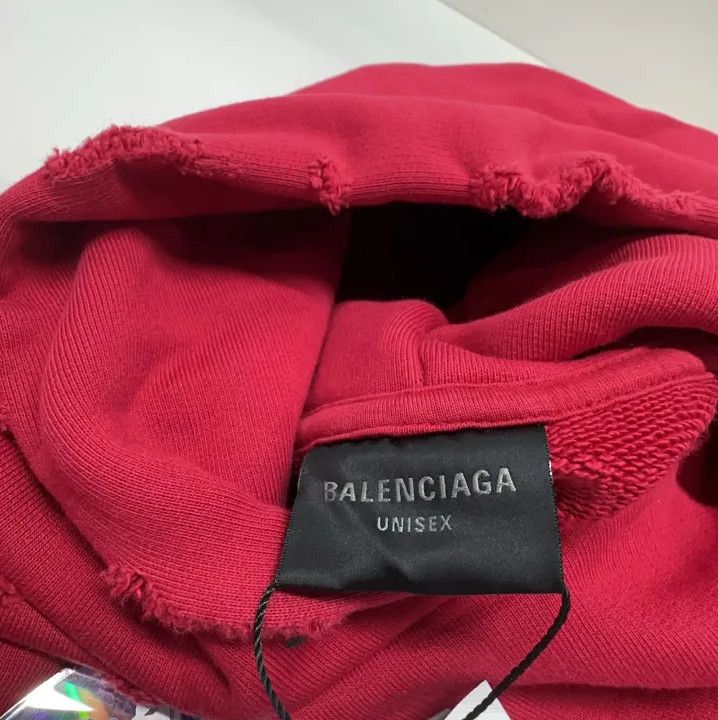 Balenciaga Balenciaga Red Sweatshirt with CD Print Size US M / EU 48-50 / 2 - 5 Thumbnail
