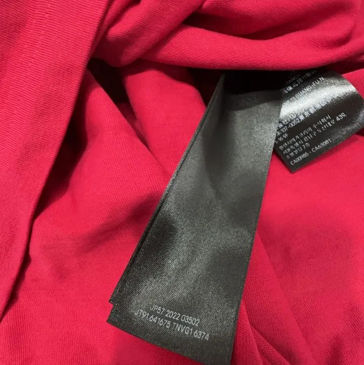 Balenciaga Balenciaga Red Logo Short Sleeve T-Shirt Size US XL / EU 56 / 4 - 4 Thumbnail