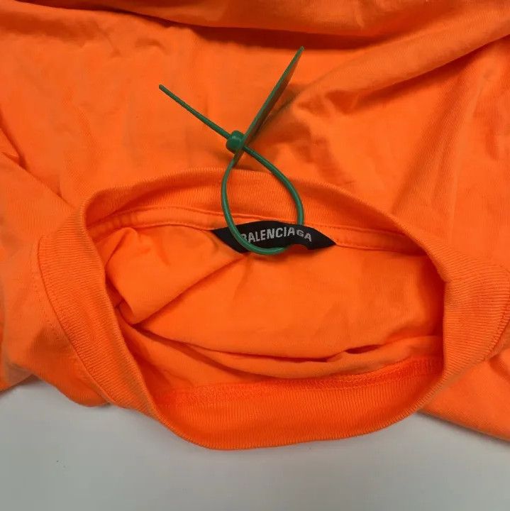 Balenciaga Balenciaga Orange Graphic Short Sleeve T-shirt Size US L / EU 52-54 / 3 - 5 Thumbnail