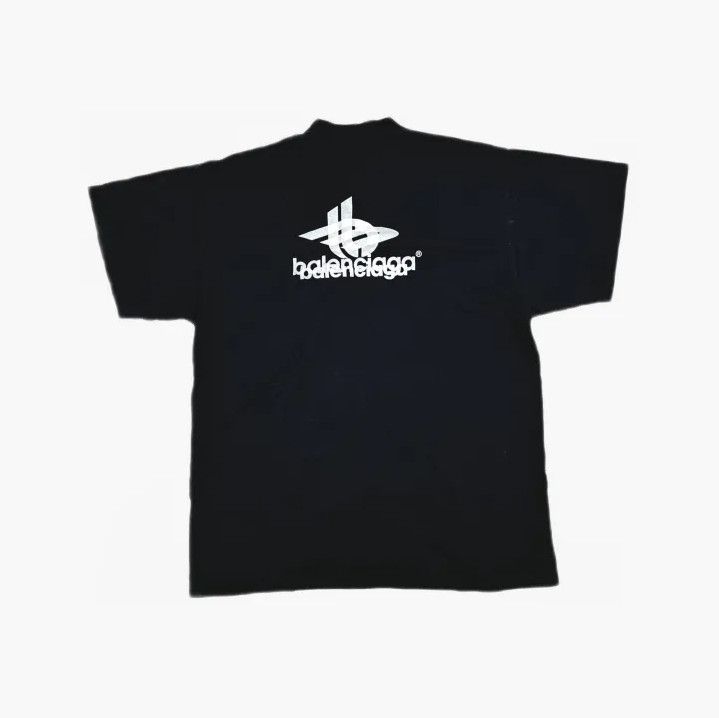 Balenciaga Balenciaga SS23 Logo Print Black Short Sleeve T-Shirt Size US L / EU 52-54 / 3 - 3 Thumbnail