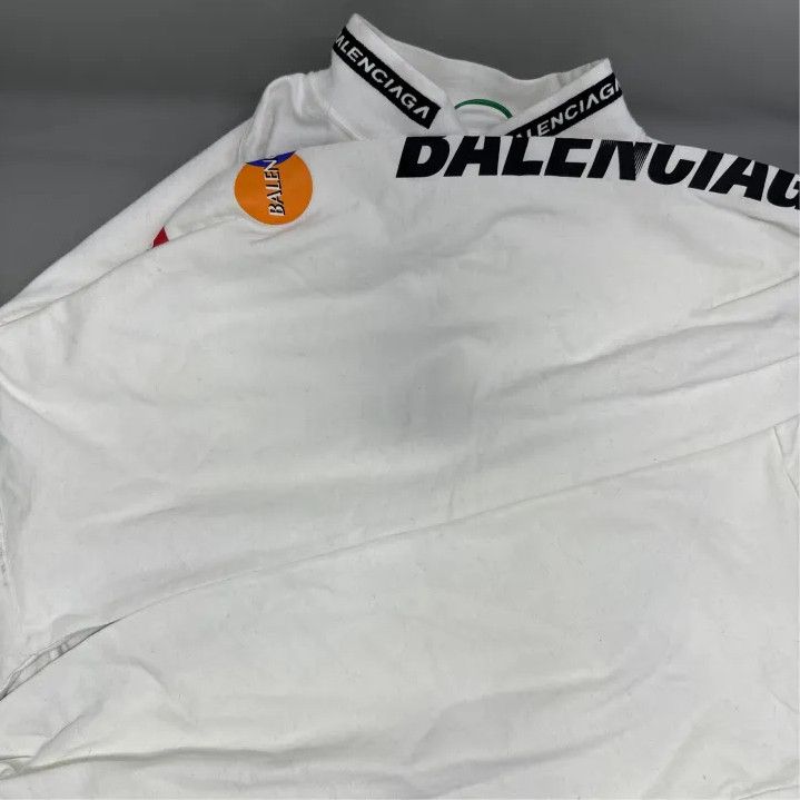 Balenciaga Balenciaga FW23 Logo Print Long Sleeve T-Shirt Size US M / EU 48-50 / 2 - 6 Thumbnail