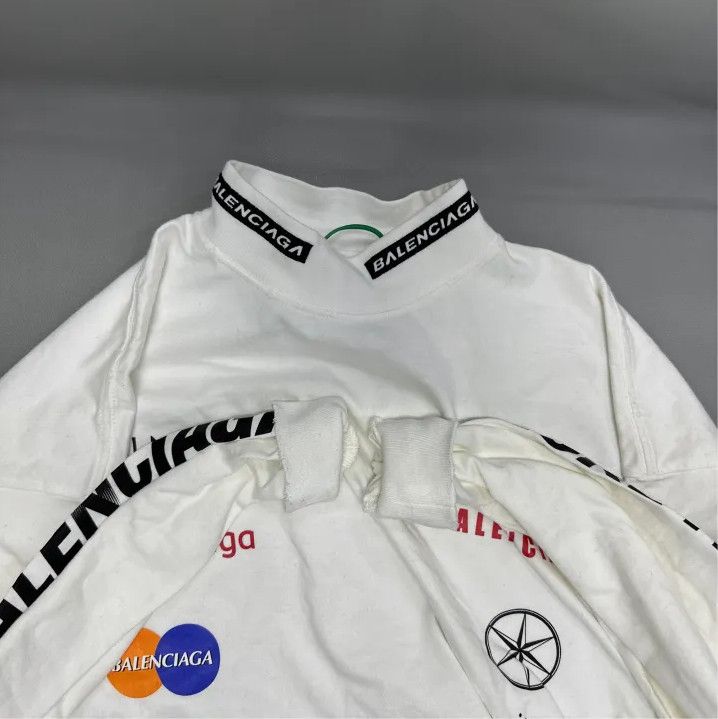 Balenciaga Balenciaga FW23 Logo Print Long Sleeve T-Shirt Size US M / EU 48-50 / 2 - 5 Thumbnail