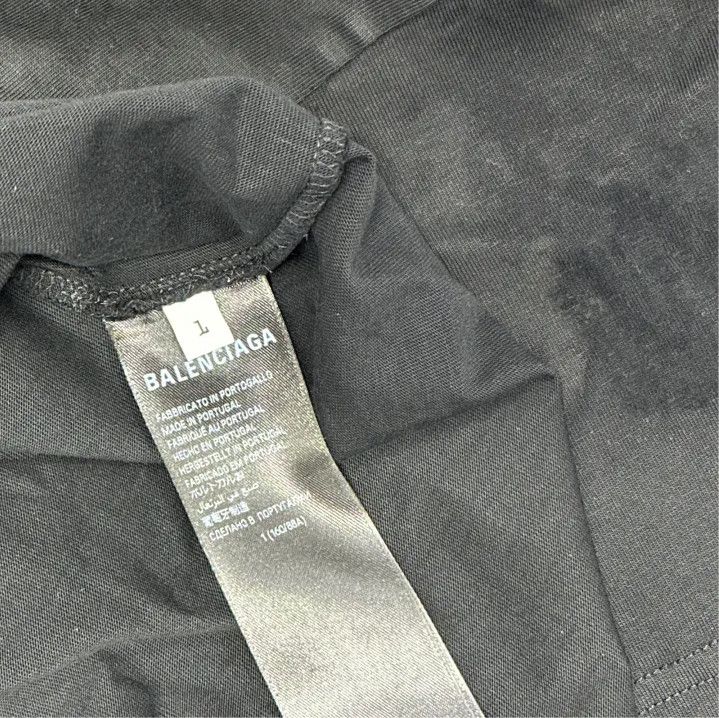 Balenciaga Balenciaga FW23 Black Letter Print T-Shirt Size US M / EU 48-50 / 2 - 4 Thumbnail