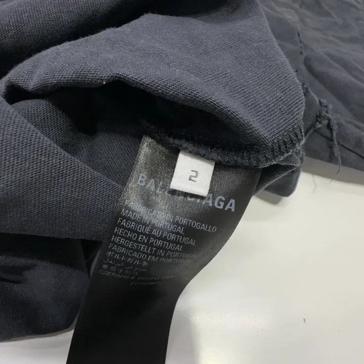 Balenciaga Balenciaga Repaired Series Black Distressed Tee Size US M / EU 48-50 / 2 - 4 Thumbnail