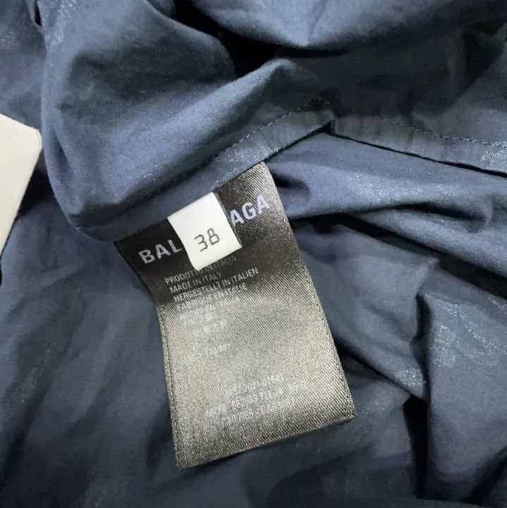Balenciaga Balenciaga SS22 Logo Blue Long Sleeve Shirt Size US M / EU 48-50 / 2 - 5 Thumbnail