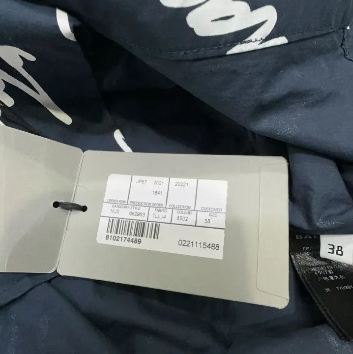 Balenciaga Balenciaga SS22 Logo Blue Long Sleeve Shirt Size US M / EU 48-50 / 2 - 4 Thumbnail
