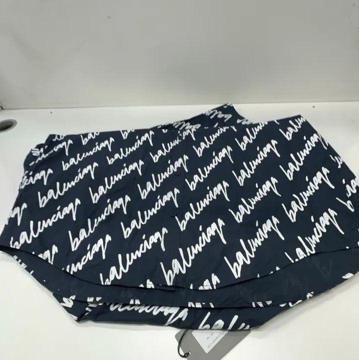 Balenciaga Balenciaga SS22 Logo Blue Long Sleeve Shirt Size US M / EU 48-50 / 2 - 12 Thumbnail