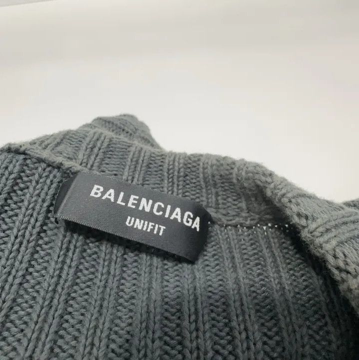 Balenciaga Balenciaga FW21 Logo Knitted Pullover Sweater Size US S / EU 44-46 / 1 - 6 Thumbnail
