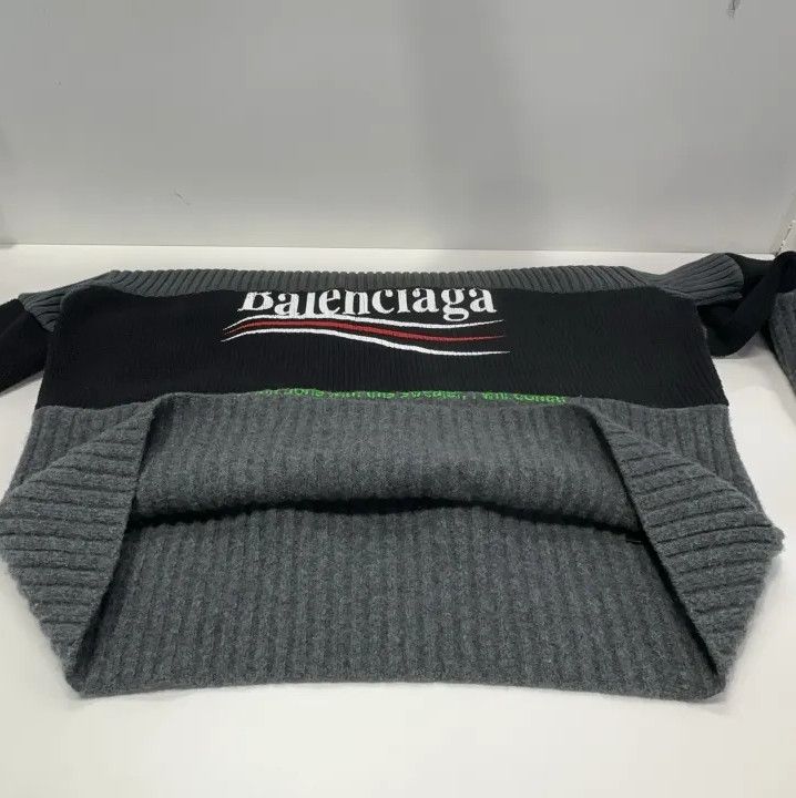 Balenciaga Balenciaga FW21 Logo Knitted Pullover Sweater Size US S / EU 44-46 / 1 - 10 Thumbnail