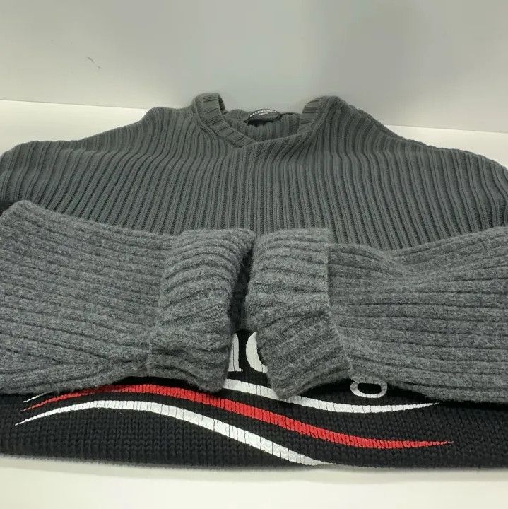 Balenciaga Balenciaga FW21 Logo Knitted Pullover Sweater Size US S / EU 44-46 / 1 - 12 Thumbnail