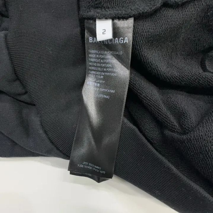 Balenciaga Balenciaga Logo Print Black Hoodie for All Size US L / EU 52-54 / 3 - 4 Thumbnail