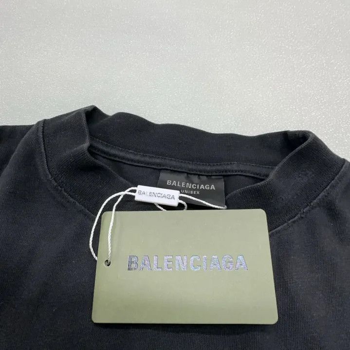 Balenciaga Balenciaga Flame Logo Casual Black T-Shirt Size US M / EU 48-50 / 2 - 7 Thumbnail