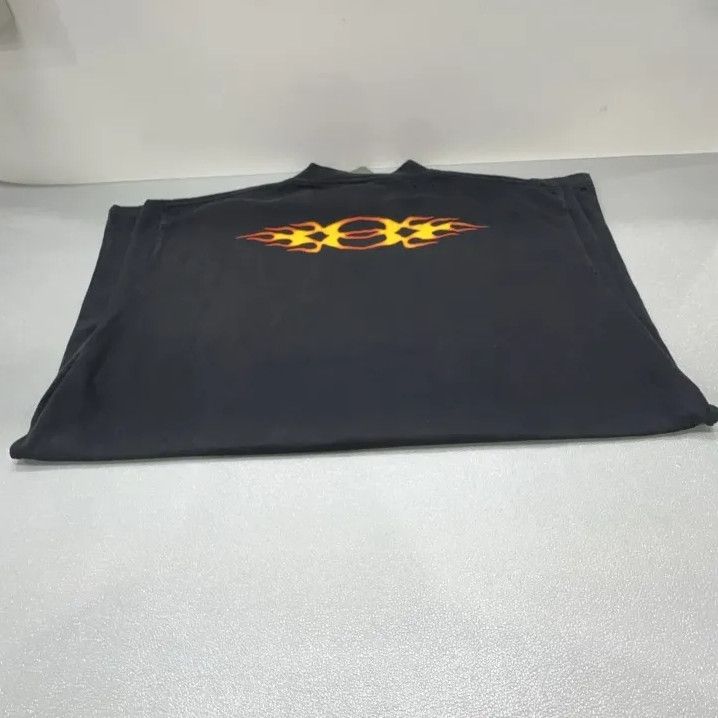 Balenciaga Balenciaga Flame Logo Casual Black T-Shirt Size US M / EU 48-50 / 2 - 16 Thumbnail