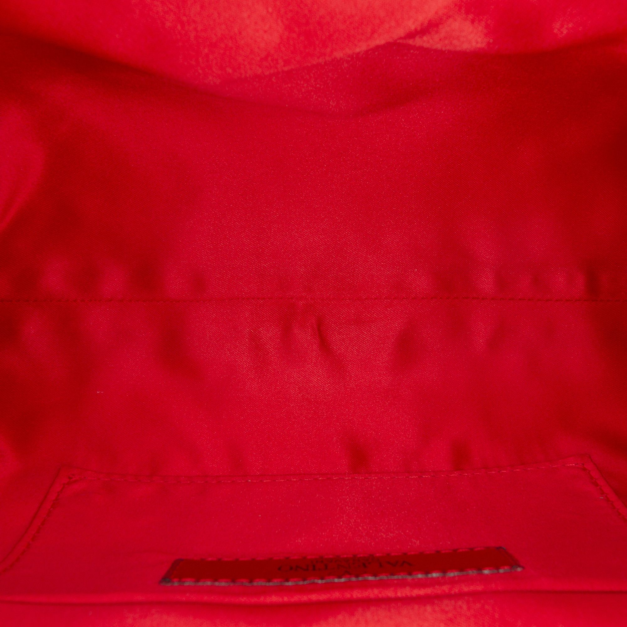 Valentino Valentino Satin Pearl Embellished Frame Clutch on Chain Size ONE SIZE - 4 Thumbnail