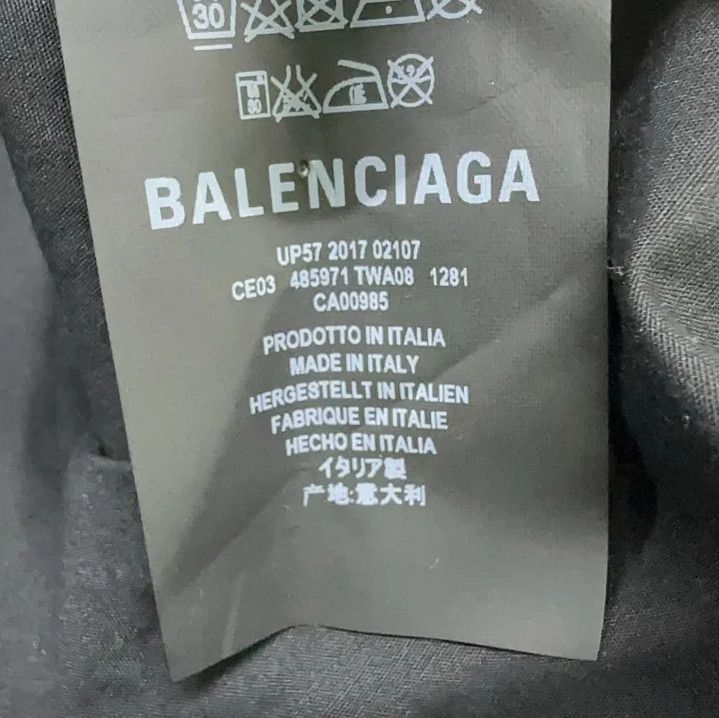 Balenciaga Balenciaga Black Stylish Print Long Sleeve Shirt Size US M / EU 48-50 / 2 - 7 Thumbnail