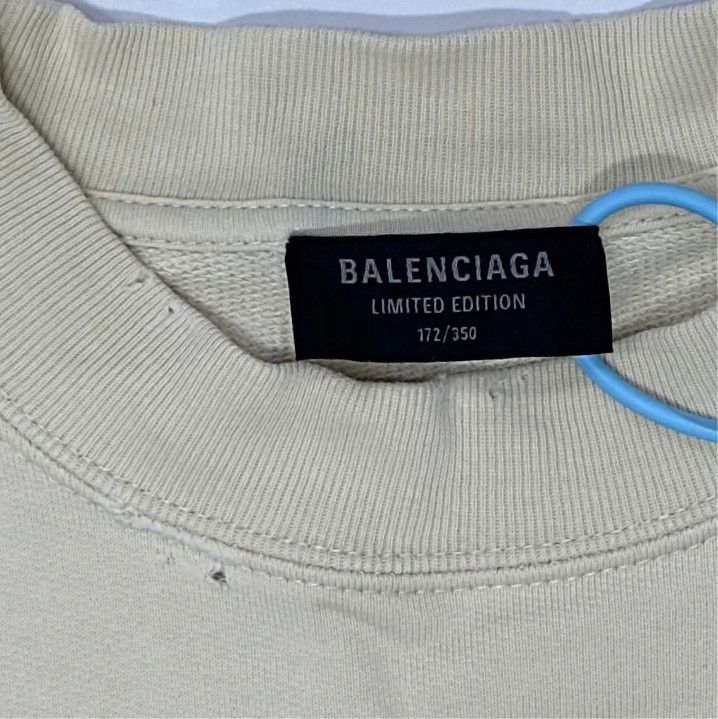 Balenciaga Balenciaga Vintage Logo Print Long Sleeve Sweatshirt Size US L / EU 52-54 / 3 - 4 Thumbnail