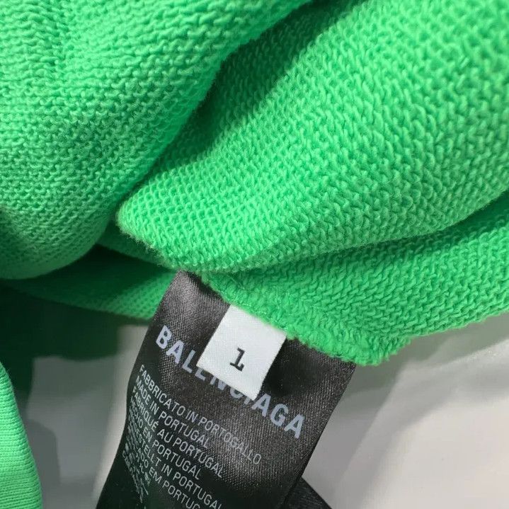 Balenciaga Balenciaga Green Logo Hoodie for All Genders Size US M / EU 48-50 / 2 - 5 Thumbnail