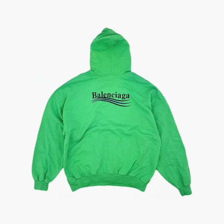 Balenciaga Balenciaga Green Logo Hoodie for All Genders Size US M / EU 48-50 / 2 - 3 Thumbnail
