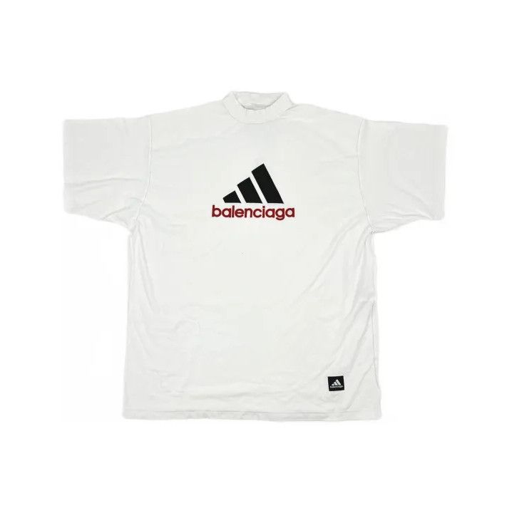 Balenciaga Balenciaga x adidas Logo Embroidered Short Sleeve T-shirt Size US M / EU 48-50 / 2 - 2 Thumbnail