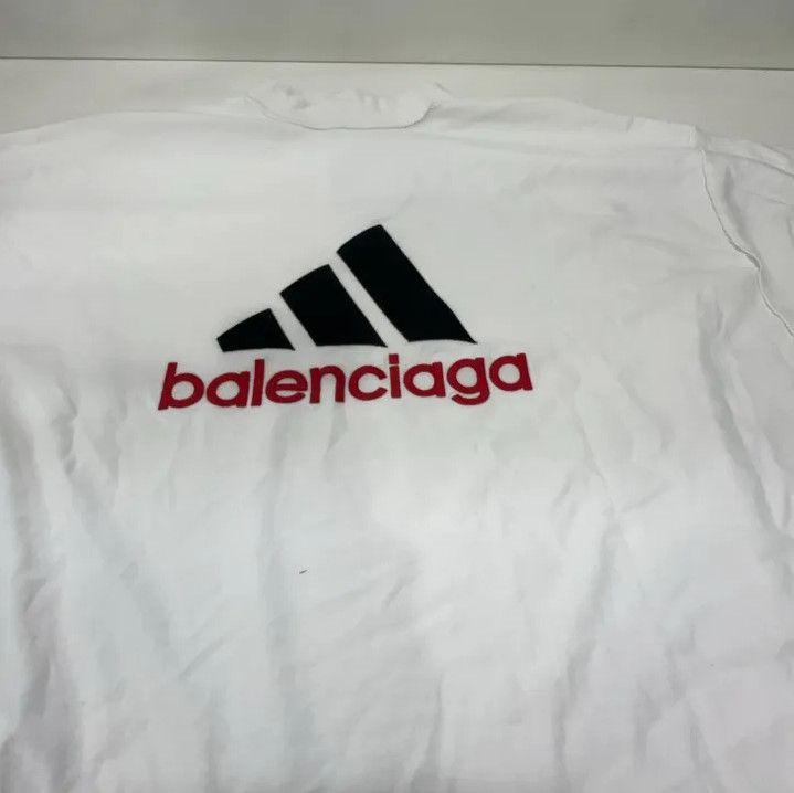Balenciaga Balenciaga x adidas Logo Embroidered Short Sleeve T-shirt Size US M / EU 48-50 / 2 - 9 Thumbnail