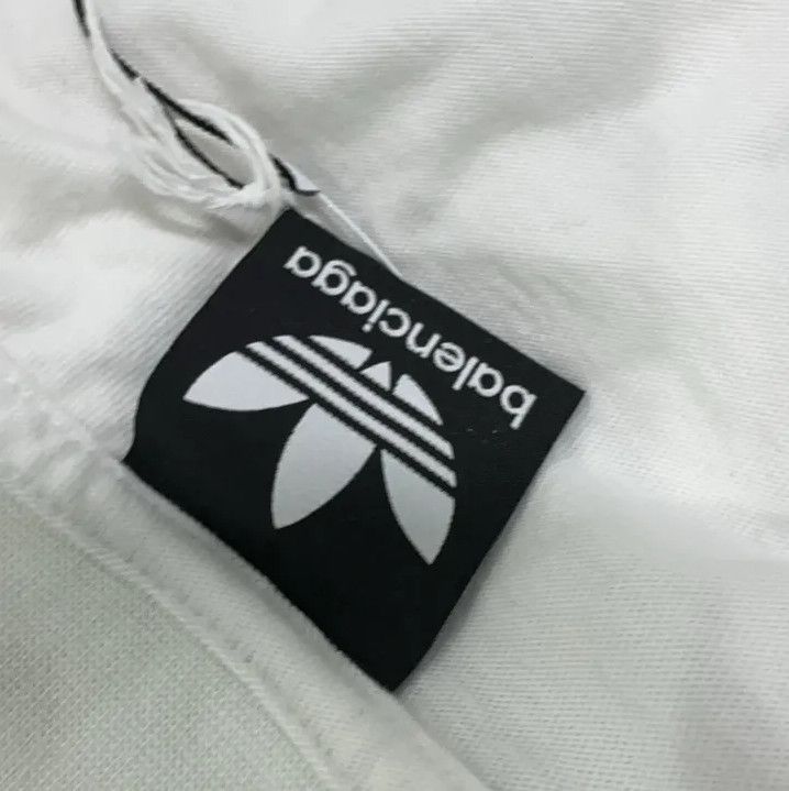 Balenciaga Balenciaga x adidas Logo Embroidered Short Sleeve T-shirt Size US M / EU 48-50 / 2 - 6 Thumbnail