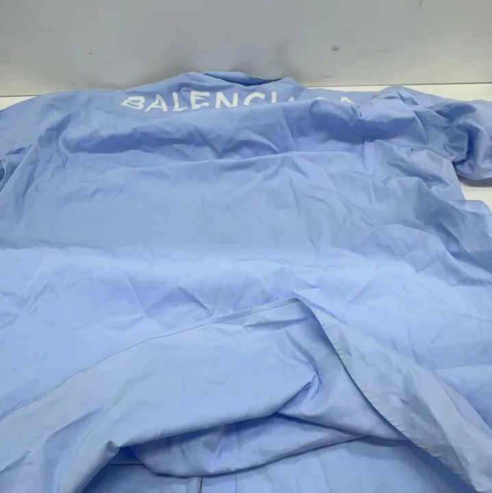 Balenciaga Balenciaga Blue Long Sleeve Casual Shirt Size US M / EU 48-50 / 2 - 10 Thumbnail