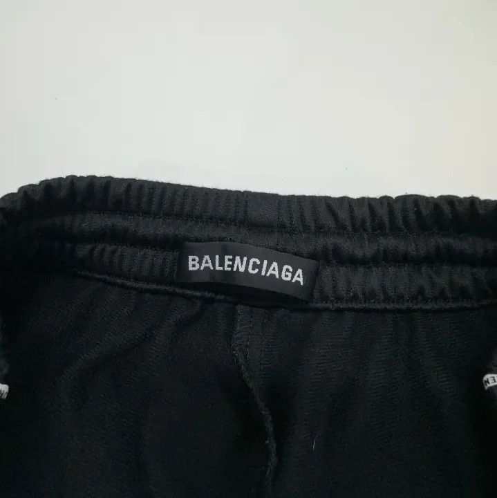 Balenciaga Balenciaga Black Striped Knit Sports Pants Size US 31 - 4 Thumbnail