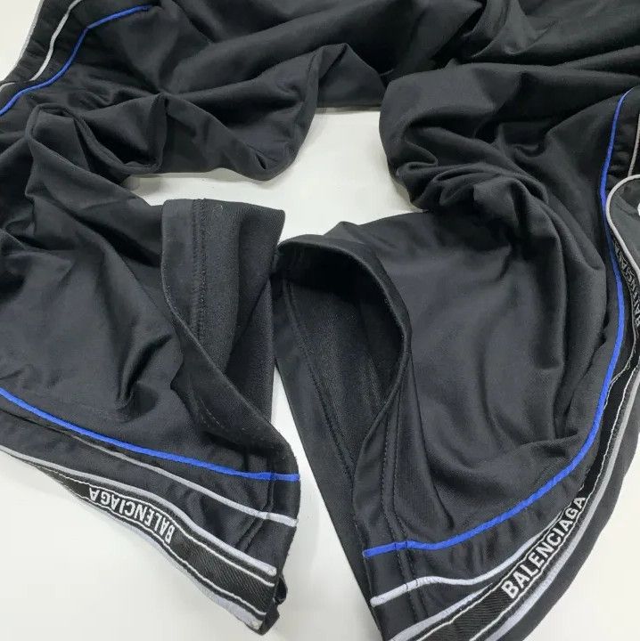 Balenciaga Balenciaga Black Striped Knit Sports Pants Size US 31 - 10 Thumbnail
