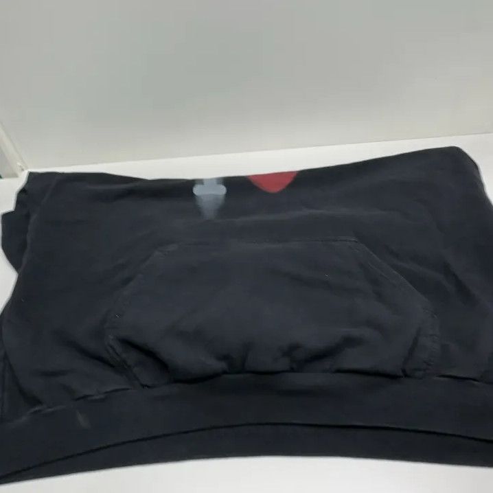 Balenciaga Balenciaga SS23 Black Hoodie with Heart Print Size US XL / EU 56 / 4 - 12 Thumbnail
