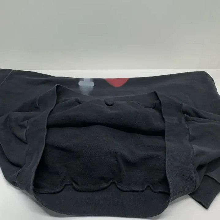 Balenciaga Balenciaga SS23 Black Hoodie with Heart Print Size US XL / EU 56 / 4 - 13 Thumbnail