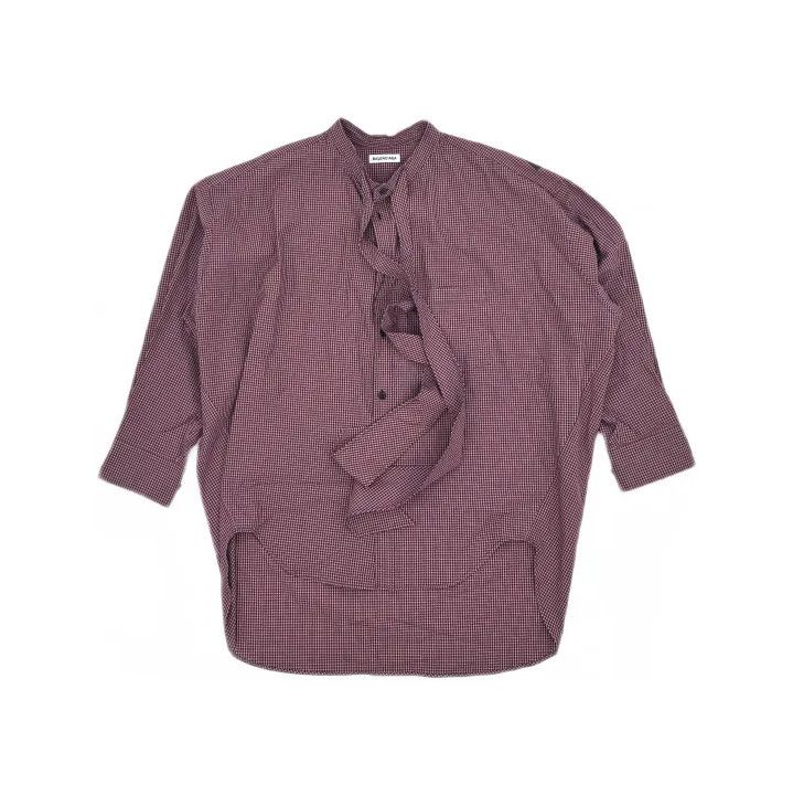 Balenciaga Balenciaga Striped Ribbon Letter Shirt in Pink Size US M / EU 48-50 / 2 - 2 Thumbnail