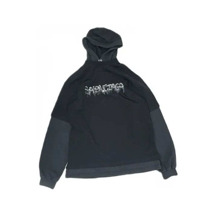 Balenciaga Balenciaga SS22 Slim Series Graphic Hoodie Size US M / EU 48-50 / 2 - 2 Thumbnail