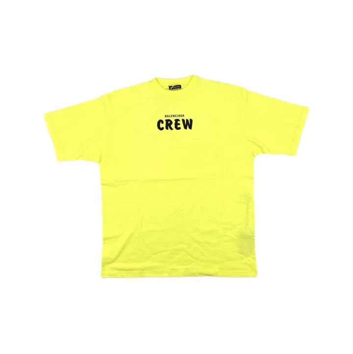 Balenciaga Balenciaga Neon Green Logo Graphic T-Shirt Size US L / EU 52-54 / 3 - 2 Thumbnail