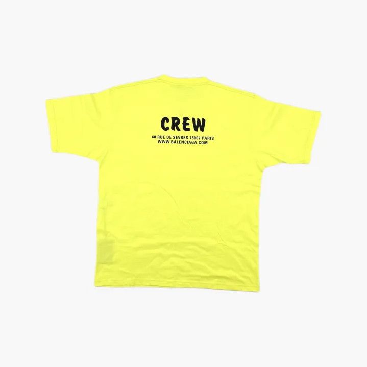 Balenciaga Balenciaga Neon Green Logo Graphic T-Shirt Size US L / EU 52-54 / 3 - 3 Thumbnail
