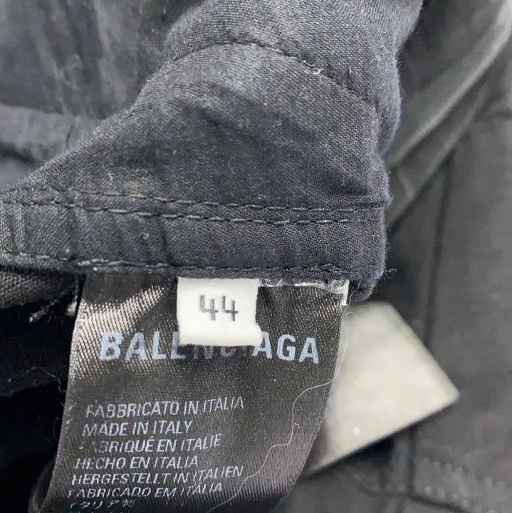 Balenciaga Balenciaga Black Low-Waist Cargo Pants for Men Size US 31 - 4 Thumbnail