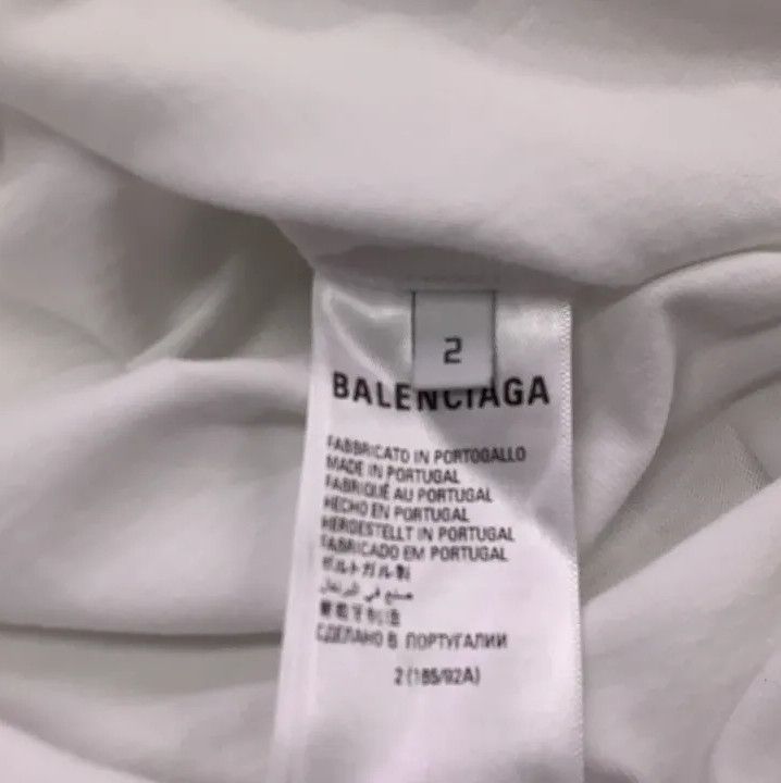 Balenciaga Balenciaga x Adidas Originals White Logo T-Shirt Size US L / EU 52-54 / 3 - 5 Thumbnail