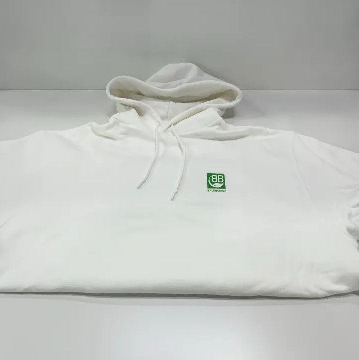 Balenciaga Balenciaga Eco-Friendly BB Logo Hoodie Size US XS / EU 42 / 0 - 12 Thumbnail