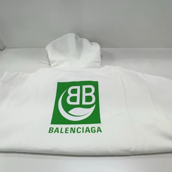 Balenciaga Balenciaga Eco-Friendly BB Logo Hoodie Size US XS / EU 42 / 0 - 17 Thumbnail
