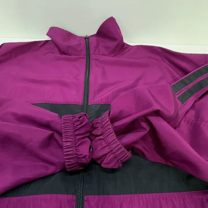 Balenciaga Balenciaga Men's Burgundy Logo Sports Jacket Size US L / EU 52-54 / 3 - 9 Thumbnail